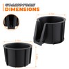 GoaMotors 2pcs Center Console Cup Holder Insert Left Front &