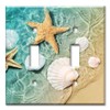 Art Plates - 2 Gang Toggle Metal Light Switch Plate