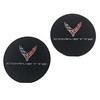 C8 Corvette Cup Holder Coaster Inserts - Set of 2