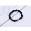 NORLSO Black Dumbbell Bracelet for Men Gym Bros Bracelet Volcanic