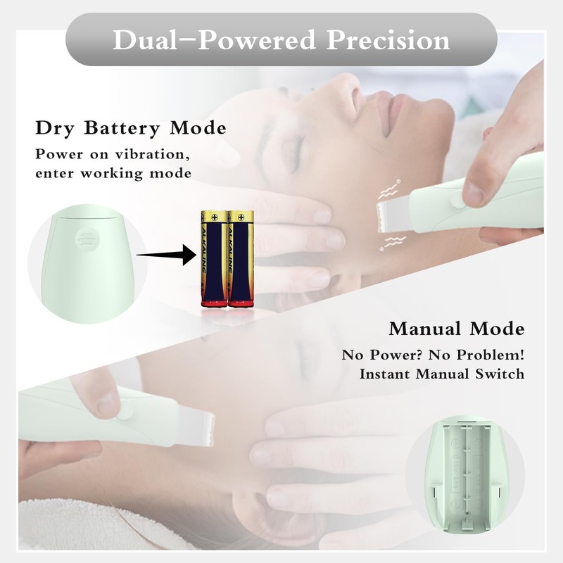 Dual-Mode Blackhead Remover Tools- Skin Scrubber Face Spatula | Battery/Handheld