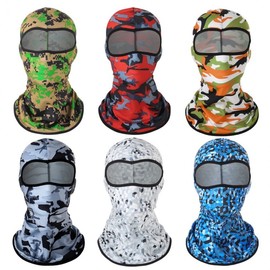 International UV Protection Summer Sun Cap, Motorcycle Ice Cap Riding Mask, Jungle Camouflage Tactical Quick-Dry Cap Size/Camouflage Rose Red 10ea