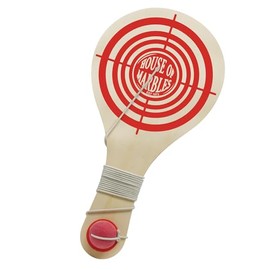 House of Marbles Classic Paddle Ball Game for Children – Wooden Hand Eye Coordination Skill Toy – Retro Outdoor & Party Game Gift