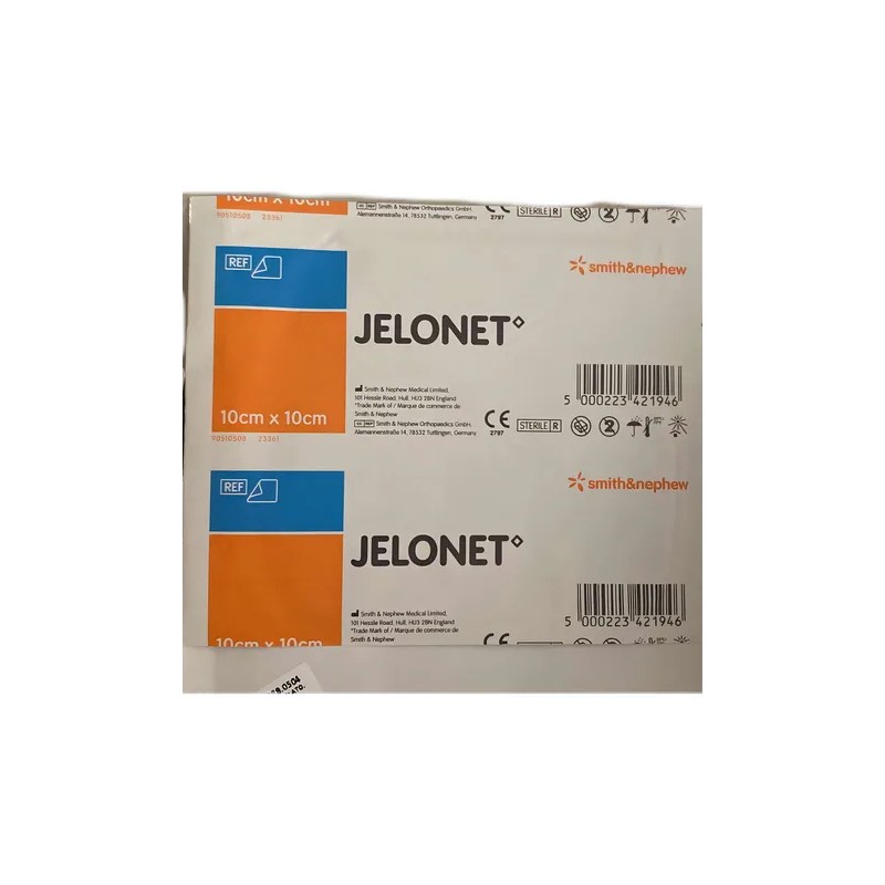 Jelonet 10*10cm Smith & Nephew 10 Piezas Gasa Parafinada