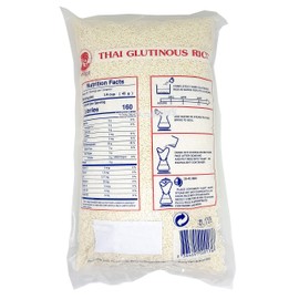 Thai Sanpatong Glutinous Sticky Rice Extra Super Quality Cock Brand 5 lbs.
