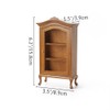 Odoria 1/12 Scale Miniature Furniture China Cabinet Dollhouse Accessories, Brown
