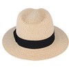 Unisex Paper Straw Crushable Foldable Summer Panama Fedora HAT with