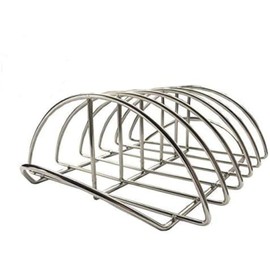 BBQ Rib Rack For Smoker Stainless Steel Rack For Large Big Green Egg and Kamado Joe Smoker Joe and 18" or Larger Grills Roast grill For Charcoal Grill Smoker