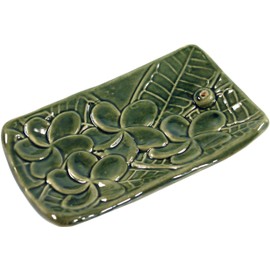 GURU SHOP Incense Stick Holder Ceramic Green Model 6 1 x 13 x 7.7 cm Incense Stick Holder