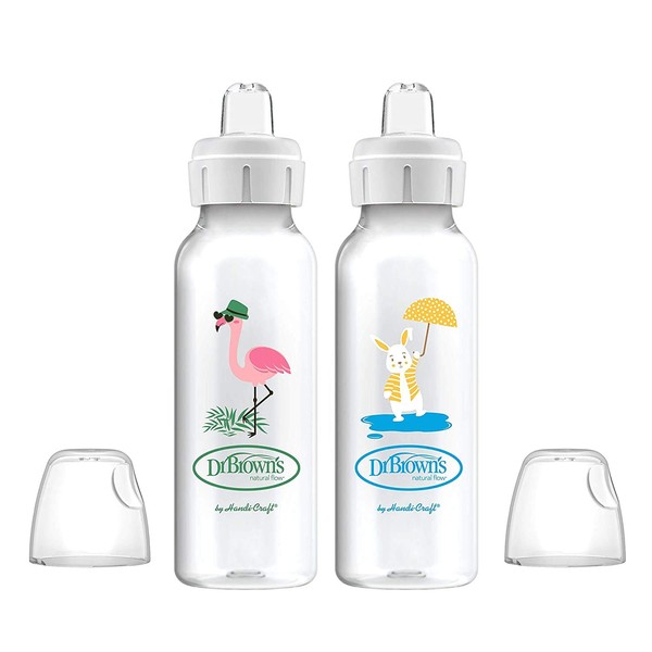 Dr. Brown's Dr. Brown's Milestones Narrow Sippy Bottle, 100% Silicone