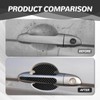 SOMUCH Car Door Handle Protector - Carbon Fiber Anti-Scratch Door