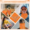 PJPSAA 4 Pack Cotton Bandana Paisley Bandanas Headband Cowboy Head