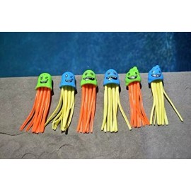 Swimline Slow Sinking Dive Game Swimline 91150 Jellyfish Learn to Swim Pool Toys Set of 6
