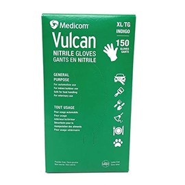 MEDICOM Vulcan Guantes de nitrilo, 150 unidades, XL