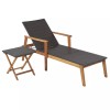 Costway 2PCS Patio Chaise Lounge Folding Reclining Beach w/4-Level Adjustable