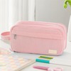 Sooez High Capacity Pencil Case, Soft Corduroy Pencil Pouch with