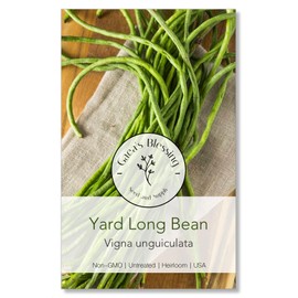 Gaea's Blessing Seeds - Yard Long Bean Seeds - Non-GMO Seeds with Easy to Follow Planting Instructions - Open-Pollinated High Yield Heirloom Untreated