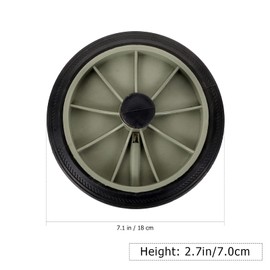 Happyyami Garbage Container Wheels 2Pcs Trash Can Garbage Can Rubber Replacement Wheel Can Pulley Outdoor Trash Can Wheels Tools Accessories Waste Container Wheels