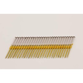 NailPro 3" Inch by 0.131-1000 Pcs. per Carton- Type 304 Stainless Steel 21 Degree (Fits 20-22 Degree Nailers) Plastic Strip - Ring Shank - Full Head Nails
