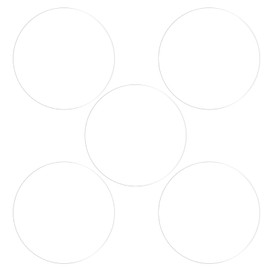 sourcing map Pack of 5 Protective Films 39 mm Soft PET Anti-Fingerprint HD Smartwatch