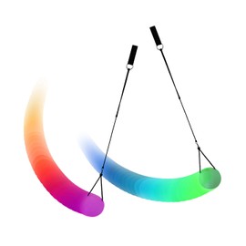 PRECORN LED Poi 2 Pcs Multicolor Glow-in-the-Dark Poi Light Poi for Spiders Swinging Belly Dance