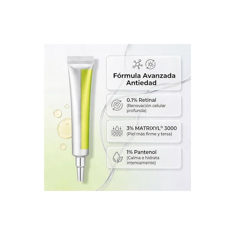2Pzs Retinol Shot Tightening Serums con Herramienta Facial Gua Sha