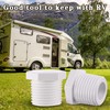 6 Pieces RV Hot Water Heater Drain Plug with Tape,