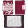 Christian Art Gifts Fashion Vegan Leather Bible Cover for Women: