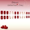 Valentine's Day Press on Nails Medium Square Fake Nails with
