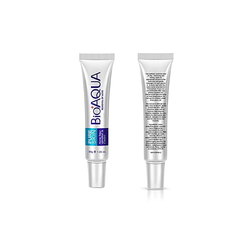 Bioaqua Acne Cream Cicatrices Poros Control De Grasa 1 Pzs