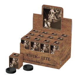 Kwik Lite Long-Burning Incense Charcoal Tabs for Church, Box of 120 Tabs