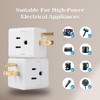 3 Outlet Wall Adapter,Multi Plug Wall Outlet Extender,3 Prong Plug