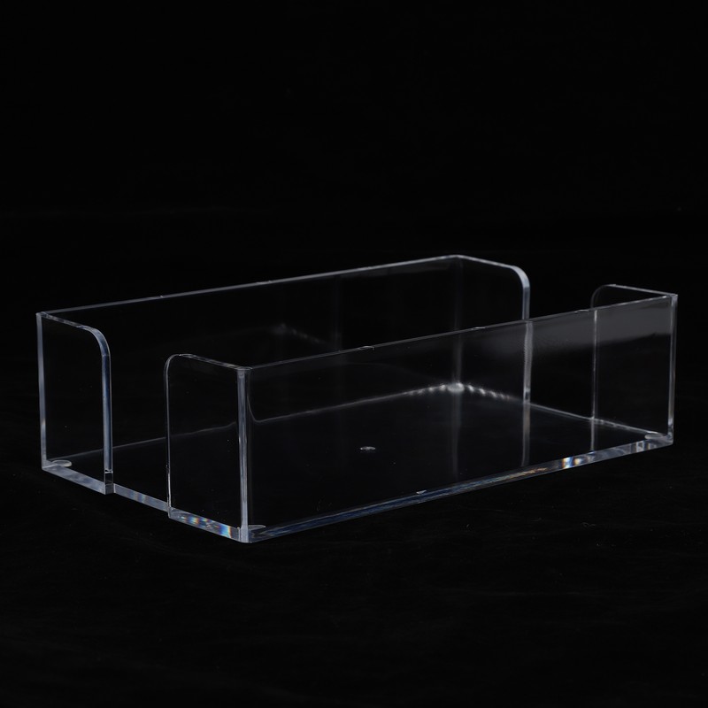 Acrylic Napkin Holder Transparent Uncapped Bathroom Napkin Holder for 23x14x6cm