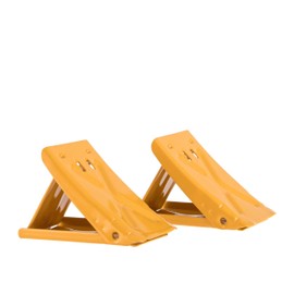 alca® Wheel Chocks Loading Wedges Metal Wedges Folding Wedges Mini Pack of 2 680 kg Load per Brake Wedge