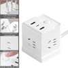 Power Strip with USB, Cube Charging Station Protector, Power Outlet