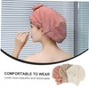 OATIPHO 3Pcs Absorbent Hair Towel Wrap Soft Coral Fleece Hair
