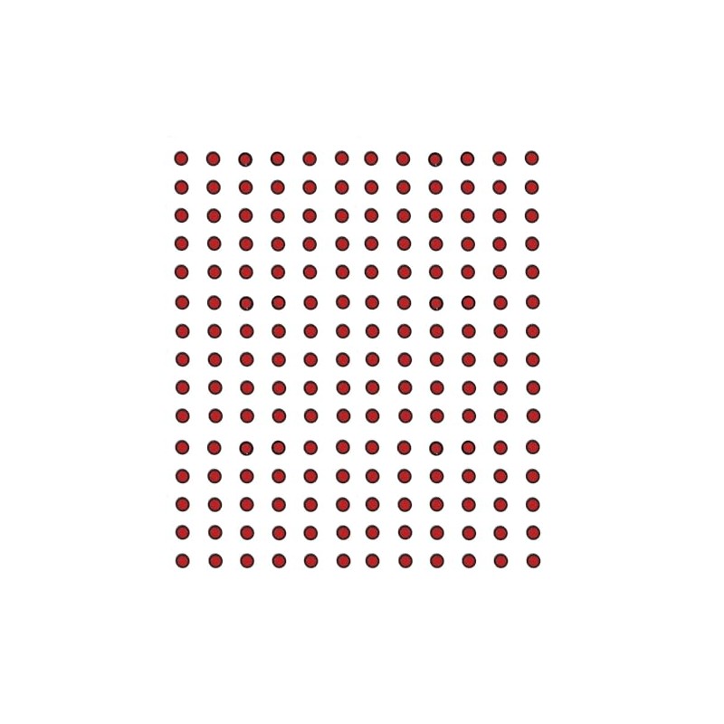 INDIAN C-A-R || Red | Velvet Round OUTLINE SKETCH Bindi,