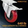 POWERTEC 3 Inch Swivel Caster Wheels Set of 4 with