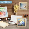 sourcing map 6 Pack Wood Canvas Boards, 6x6 Inch Art