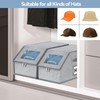 Vurlexat Stackable Hat Organizer for Baseball Caps, 2 Pack Clear