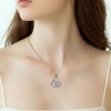 J.MUEN Necklace 925 Sterling Silver Heart Chain Pendant Necklace Jewellery