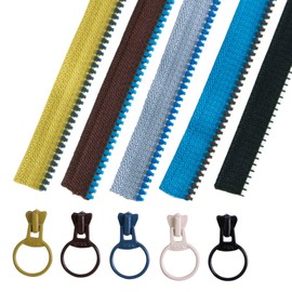 Y.K.K FS3VS-BOYS Freestyle Combination Zipper, Trial, Set of 5, 15.7 inches (40 cm)