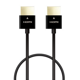 Elecom ECDH-HD14SS03BK HDMI Cable, 11.8 inches (30 cm), Supports 4K x 2K, Super Slim, Environmental Friendly Simple Packaging, Black