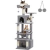 PAWZ Road Cat Tree, 53.5 Inches Tall Cat Tower with