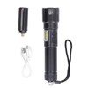 LED Flashlight USB Charging High Light IPX4 Waterproof Zoomable Handheld