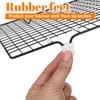 40 Pieces Rubber Feet for Sink Grid White Rubber Grid