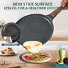 AOSION Crepe Pan 11 inch Nonstick Dosa Tawa Pan, Ceramic