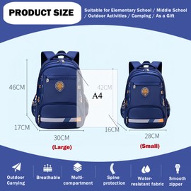 Armbq Boys Backpack, Kids Backpack for Boys, Elementary Students School Bag for Teens Boys Cool Bookbag Travel Bag