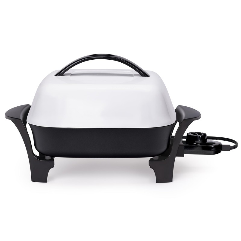 Presto 06620 11-Inch Electric Skillet,Black/White