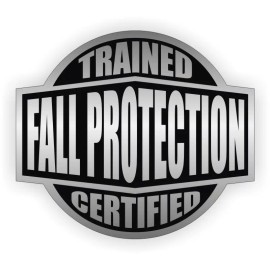 Unbranded 3pcs - Fall Protection Trained Certified Hard Hat Decals Helmet Safety Stickers